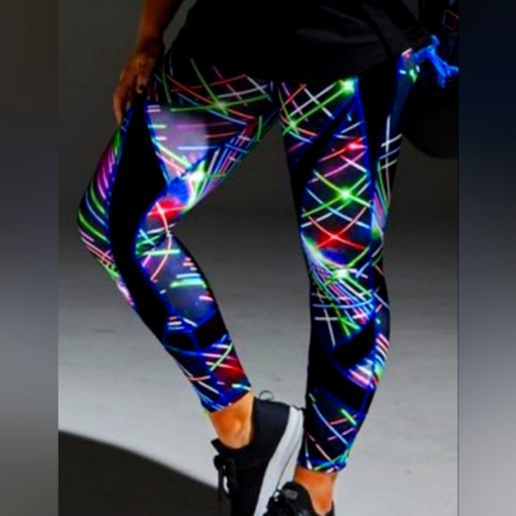 Disney Studio Pants - Disney Studio Ladies Star Wars Lightsaber Active Pants (Size Medium)